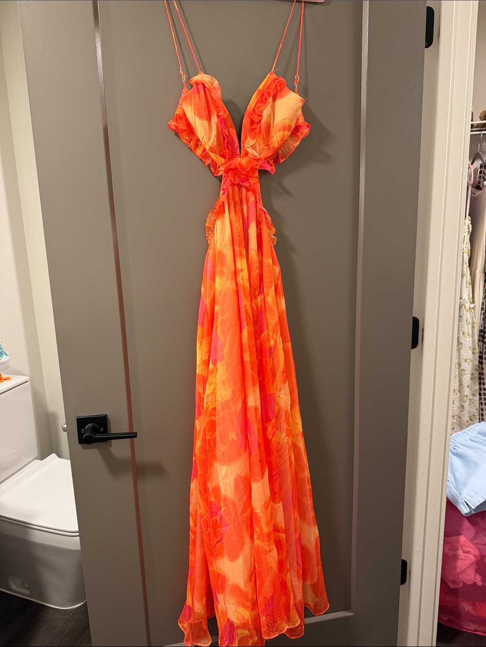 Fortunate One “Sweet Music Maxi Dress Orange”